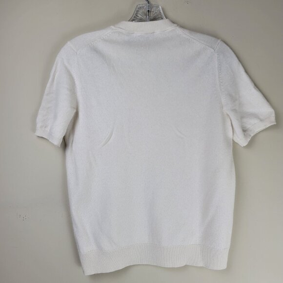 Theory Cap Short Sleeve 100% Cashmere Sweater Top Knit - Picture 5 of 12